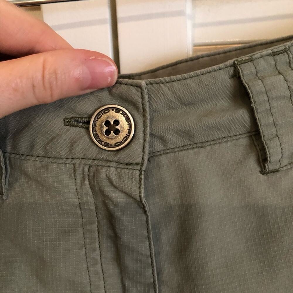 Ex Officio Sage Green Cargo Capri Hiking Pants - Picture 3 of 10